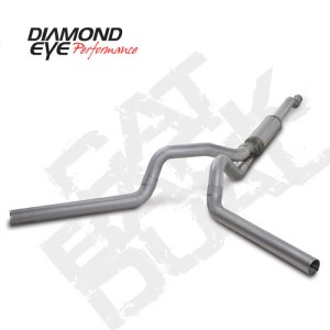 Ford F350 Performance Exhaust - Diamond Eye Performance - Cat Back Dual AL - `03-`07